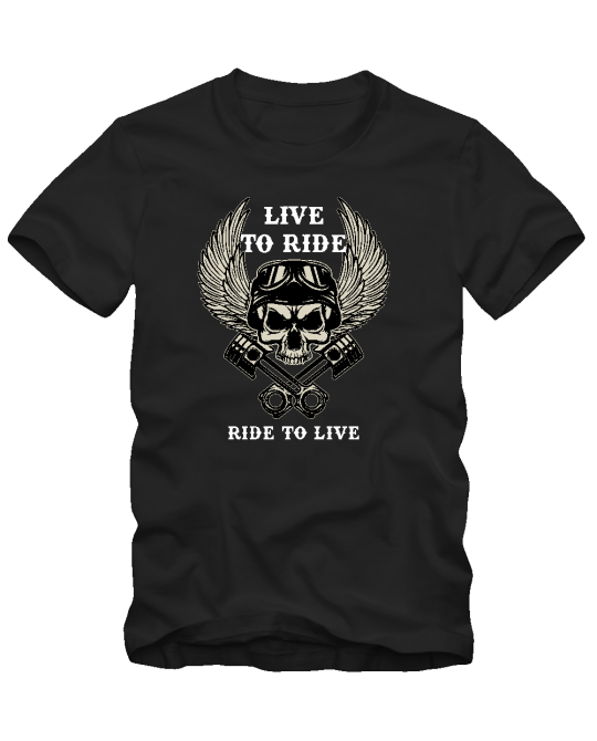 Marškinėliai Live to ride